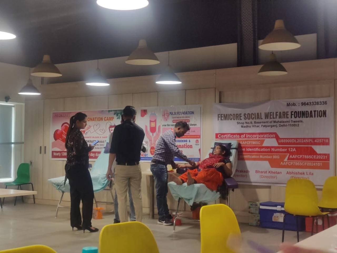 Blood donation & health check-up camp