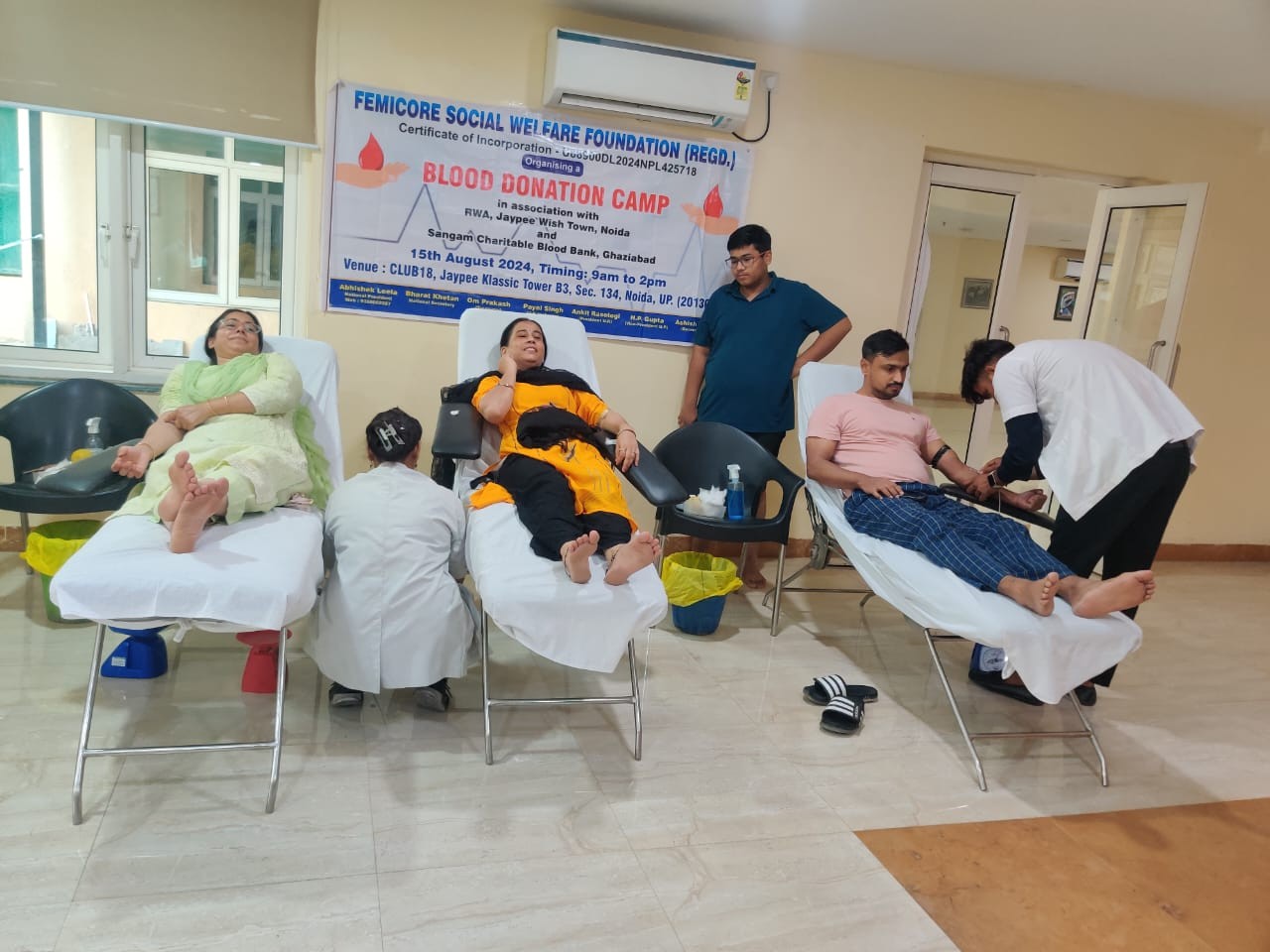 Blood donation & health check-up camp