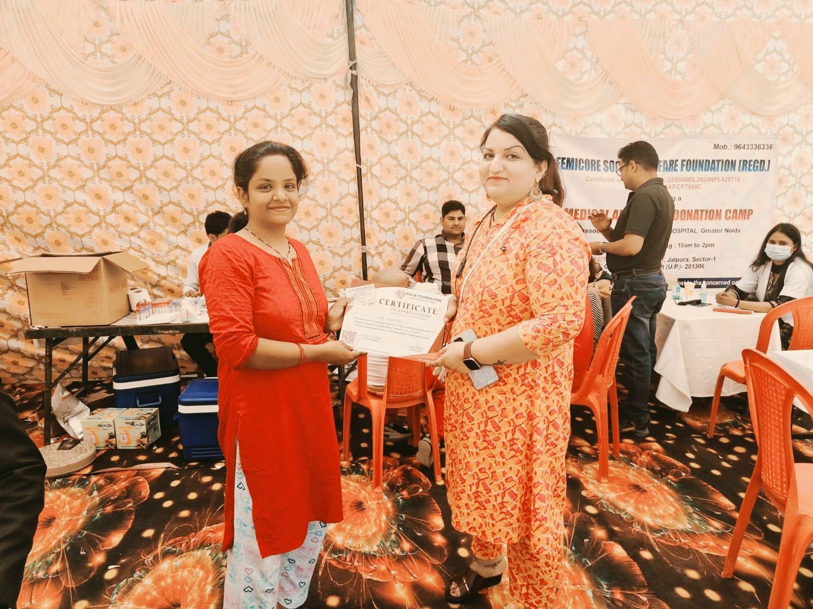 Blood donation & health check-up camp