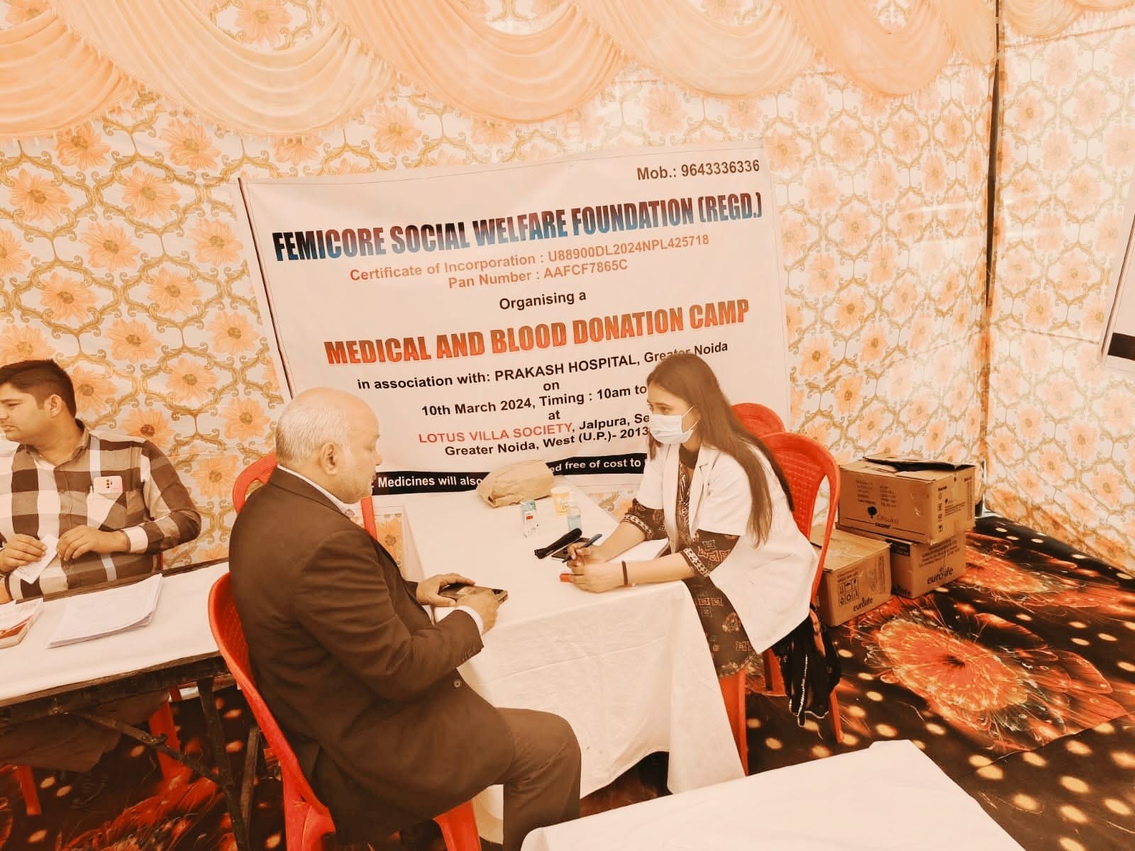 Blood donation & health check-up camp