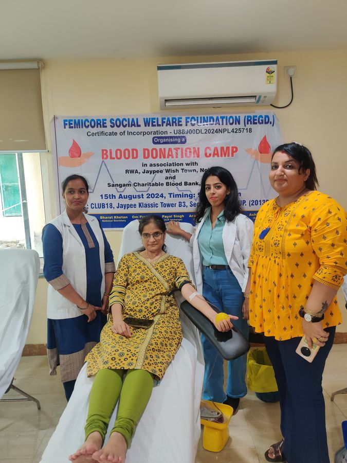 Blood donation camp, Jaypee Wish Town, Noida