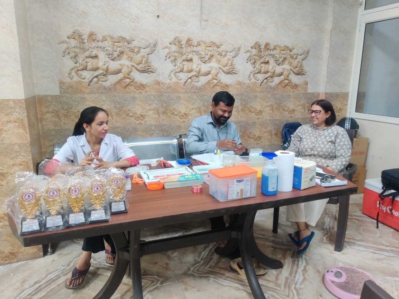 Blood donation & health check-up camp